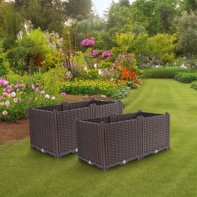 SOGA 2X 80cm Raised Planter Box  Bed Deepen